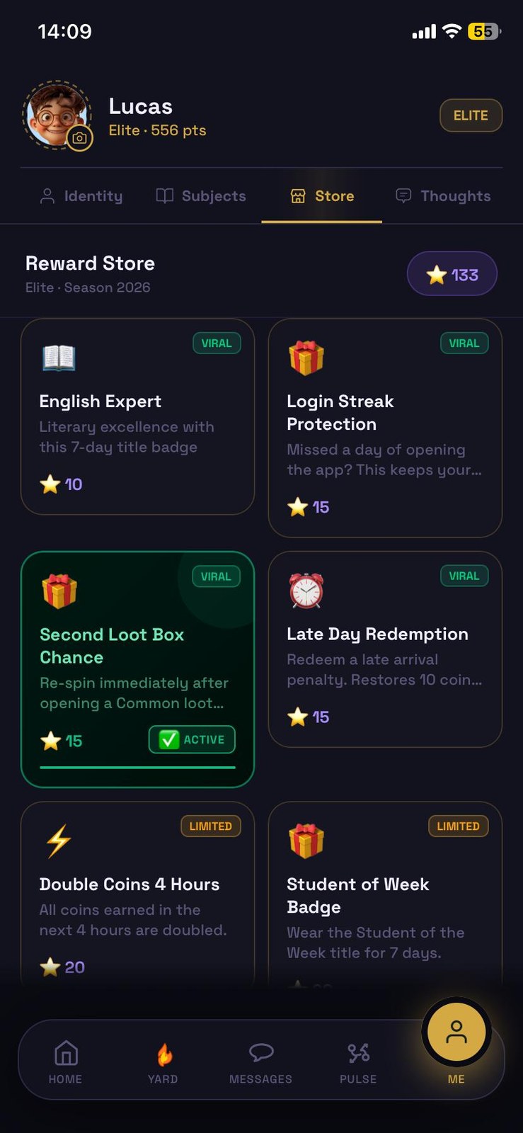 Student reward store