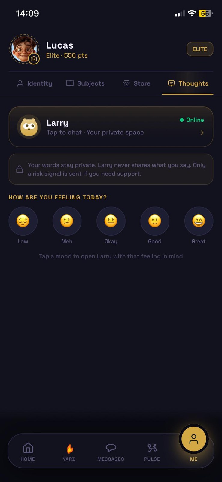 Wellbeing check-in