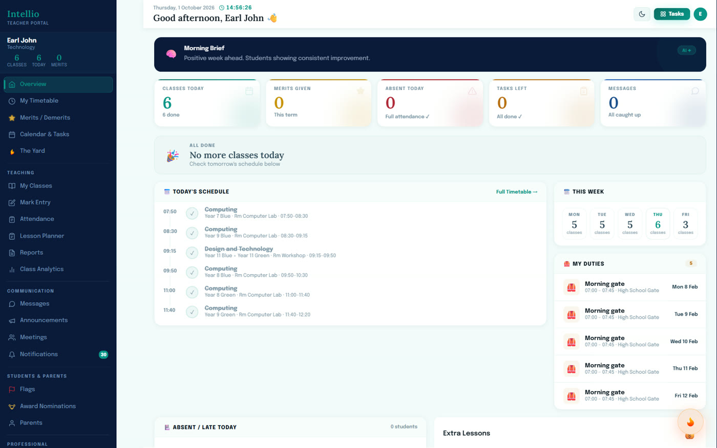 Teacher overview